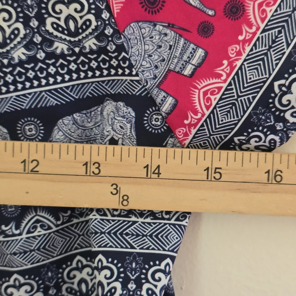 Kids Blue And Pink Elephant Print Shirt